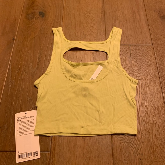 LA front cutout crop tank size 6 - Picture 2 of 3